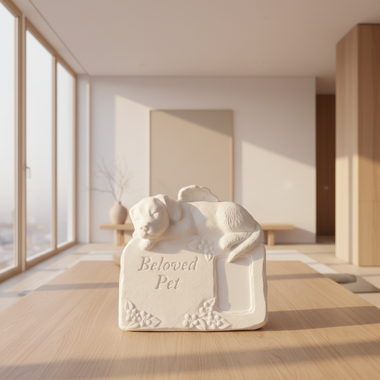 Beloved Pet Dog Memorial Plaque & Photo Frame Ready to Paint Ceramic Bisque